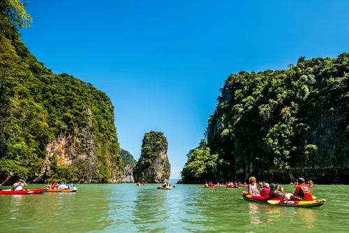 Admire the beauty of Phang Nga Bay from the Slow Pace of a Sea Canoe