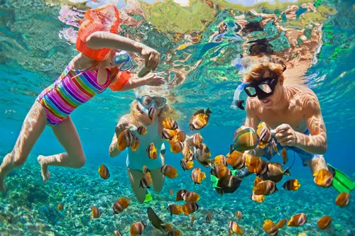 All the Family fun with a day out Snorkeling in Coral Island in Phuket